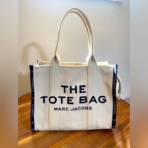 Marc Jacobs Cream and Black Tote Bag